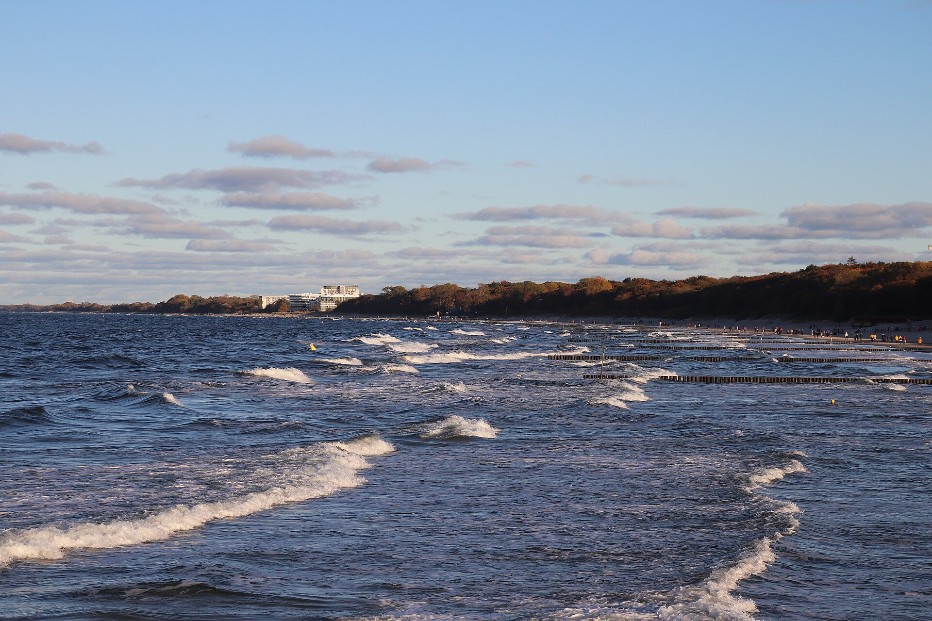 Plaża w Kołobrzegu nad Morzem Bałtyckim